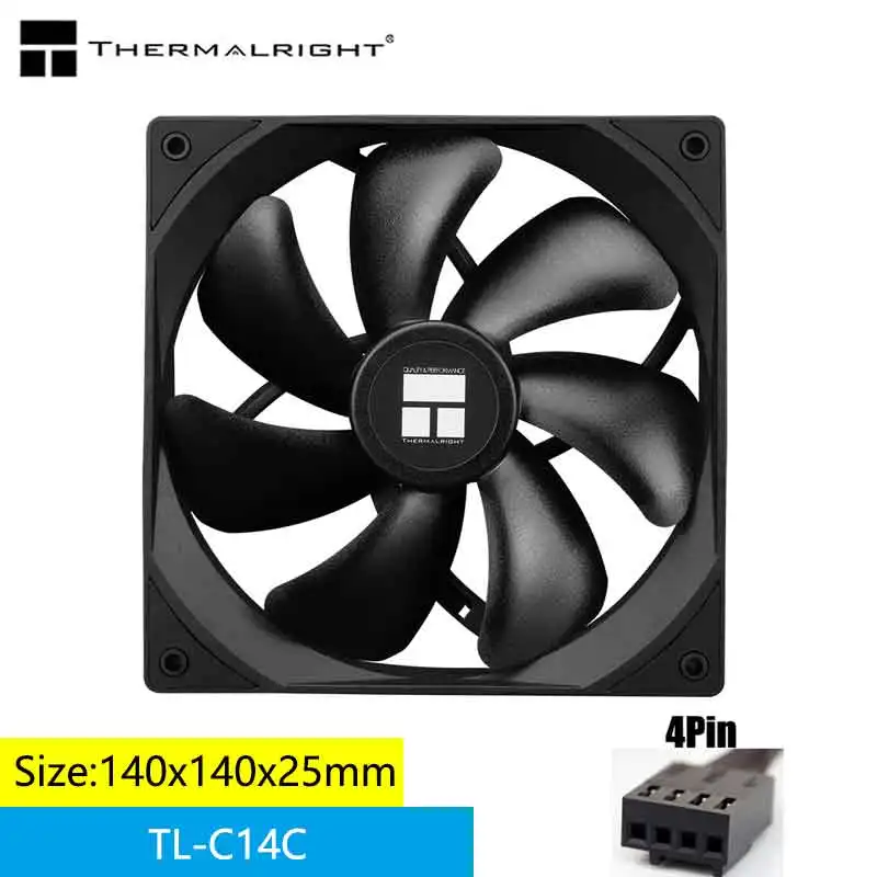 Pc Gaming Lounge - Thermalright TL-C14CW/14C-S 14cm wentylator chłodzący 5V