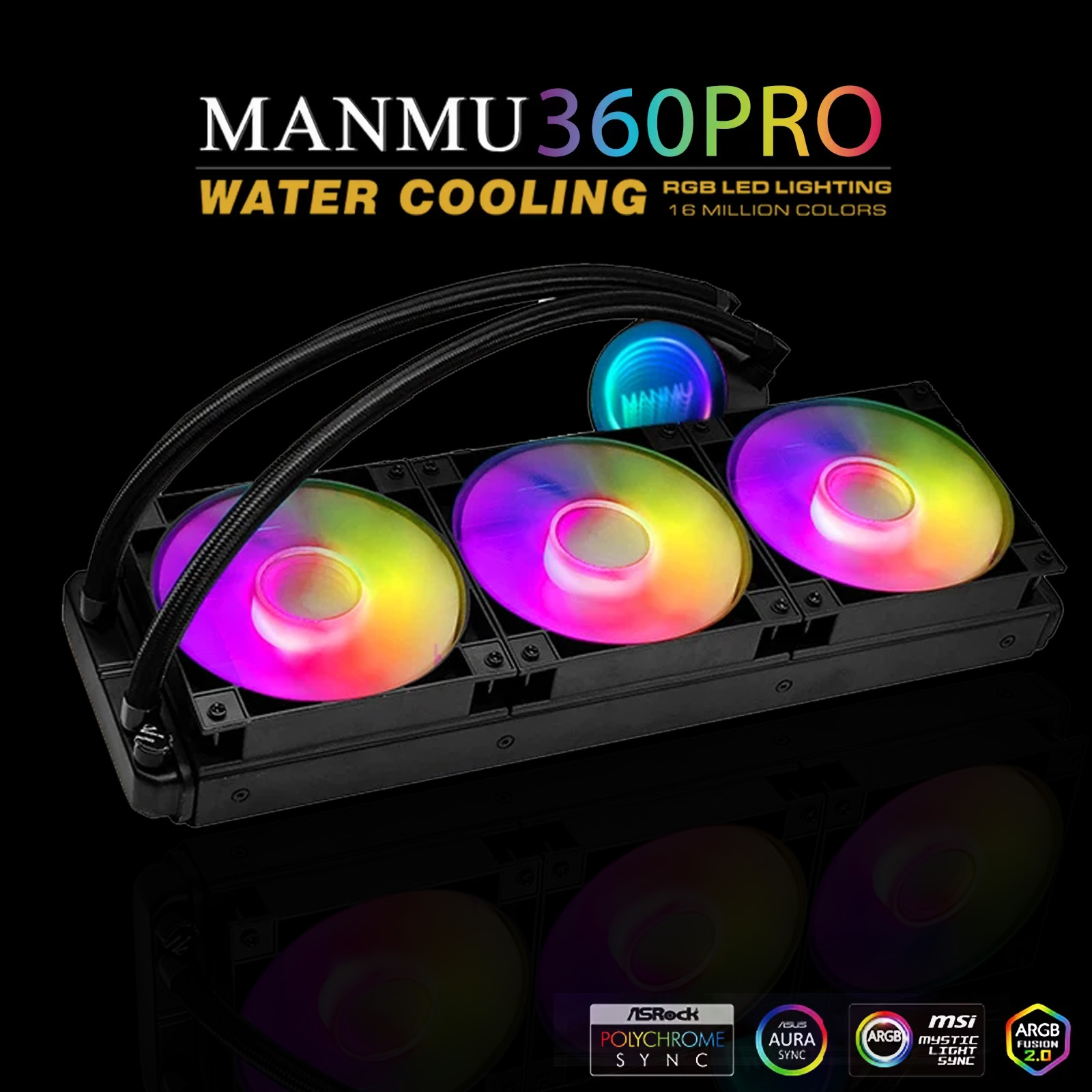 Pc Water Cooling - MANMU 360mm Chłodnica Wodna CPU AM4