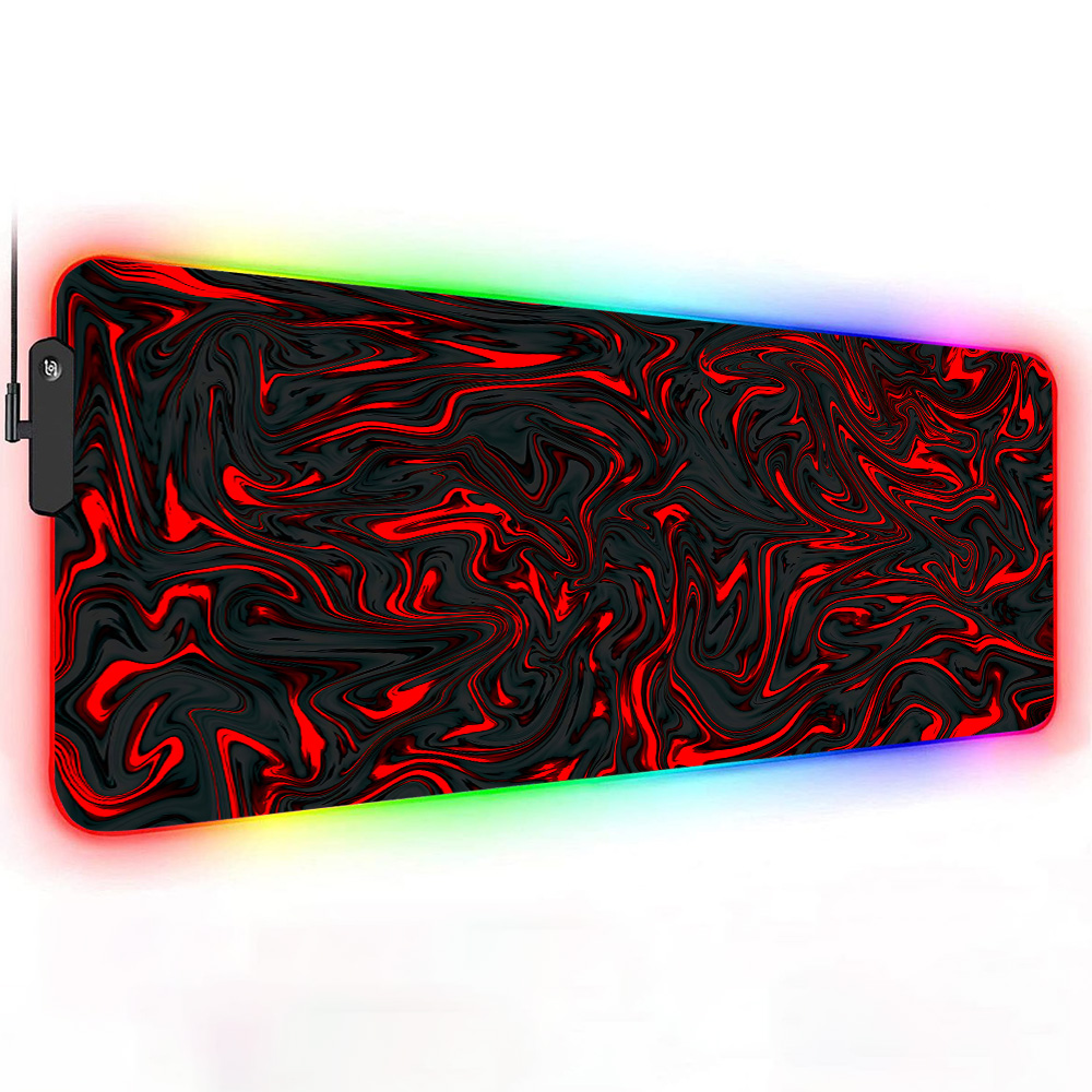 Podkładka pod mysz RGB, czerwo – Pc Gaming Liquid recenzja i cena