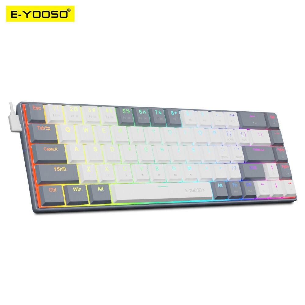E-YOOSO A68 RGB Mini Slim USB  – Pc Gaming Pink recenzja i cena