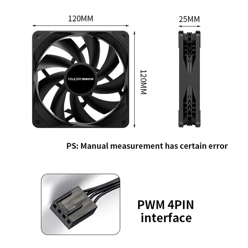 Teucer 12cm Wentylator podwozi – Pc Water Cooling recenzja i cena