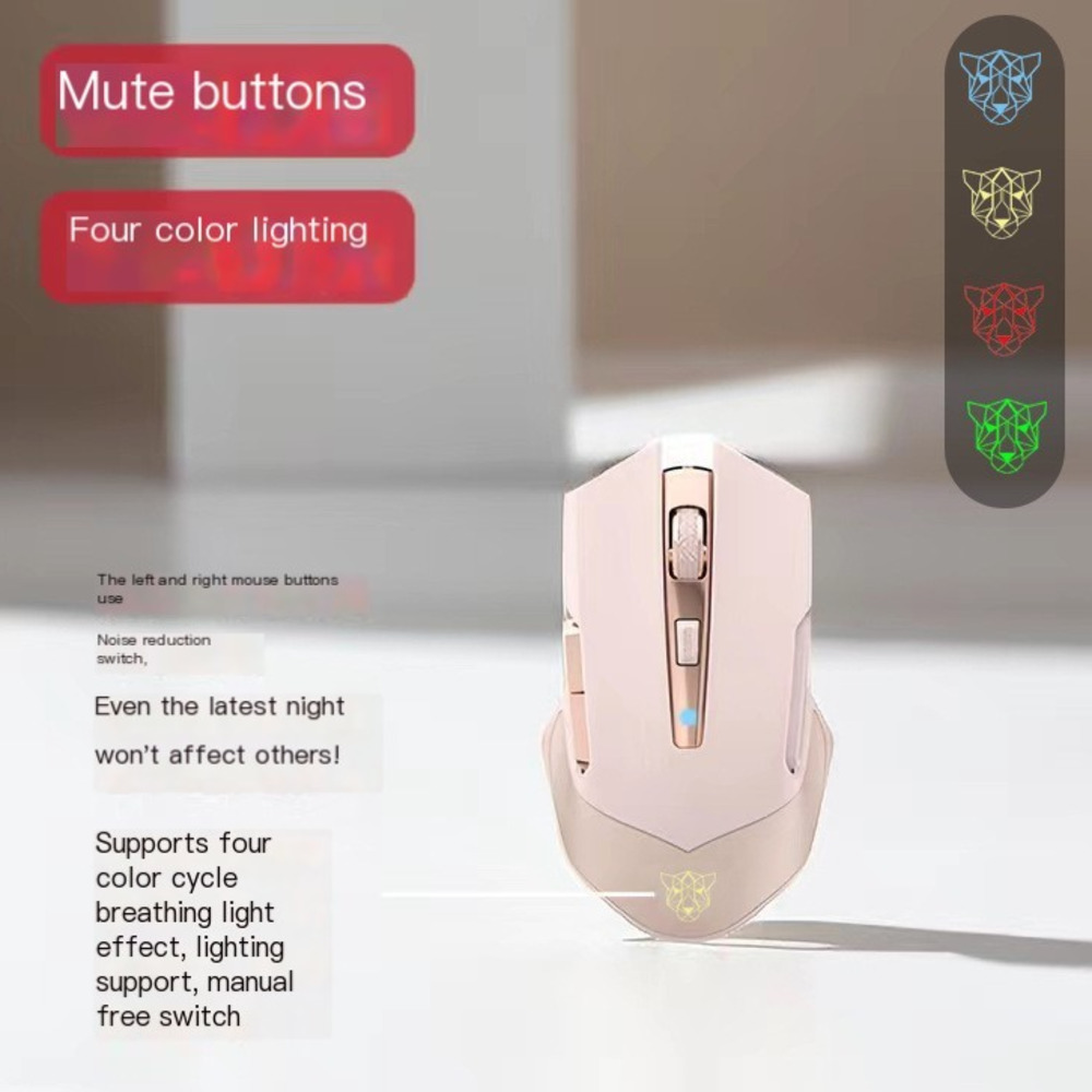 2024 Nowa bezprzewodowa mysz 2 – Pc Gaming Pink recenzja i cena