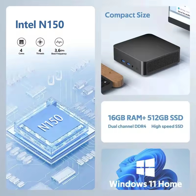2026 Intel N150 Mini PC Przeno – Pc Gaming Lounge recenzja i cena
